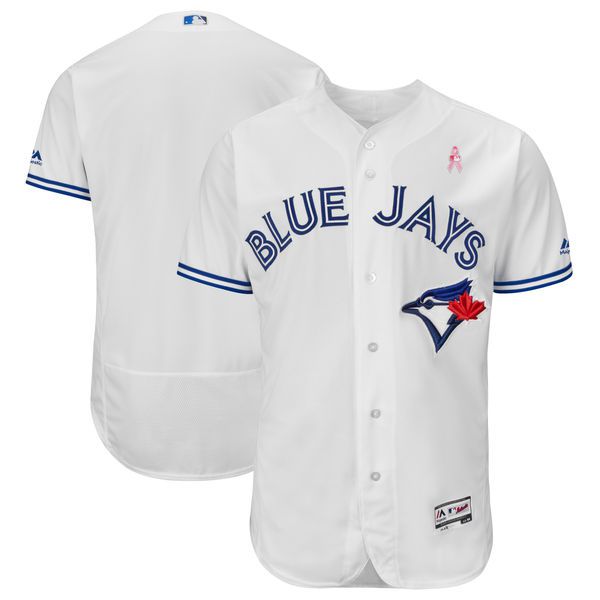 Men Toronto Blue Jays Blank White Mothers Edition MLB Jerseys->toronto blue jays->MLB Jersey